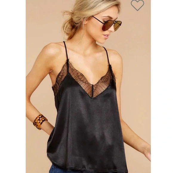 Black Lace Tank Top size S - Picture 1 of 13